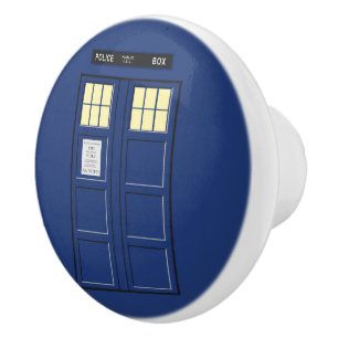 United Kingdom - Blue Police Public Call Box 1 Ceramic Knob