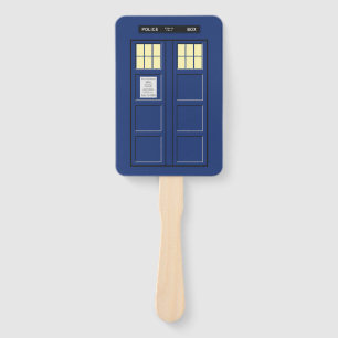 United Kingdom - Blue Police Public Call Box 1 Hand Fan
