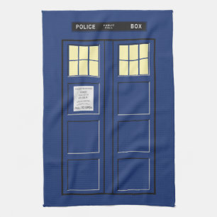 United Kingdom - Blue Police Public Call Box 1 Kitchen Towel