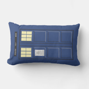 United Kingdom - Blue Police Public Call Box 1 Lumbar Pillow