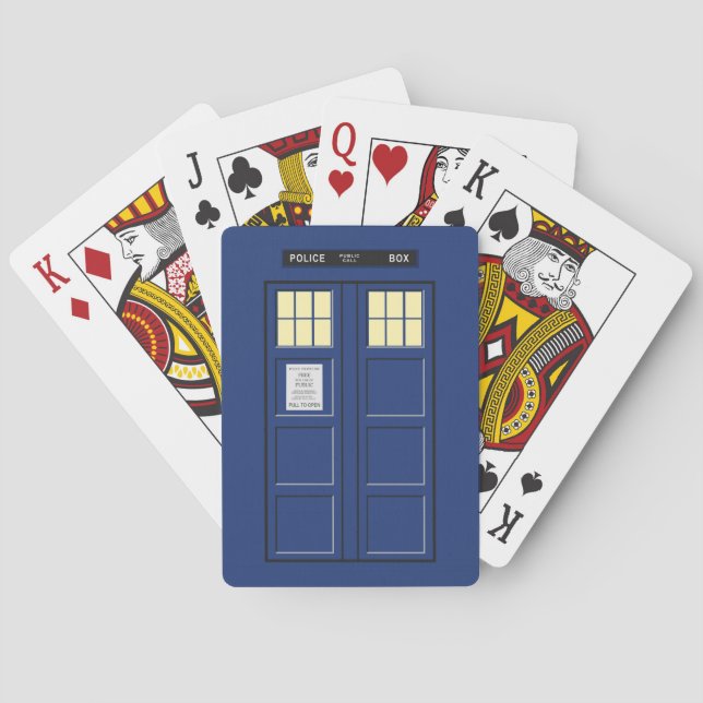 United Kingdom - Blue Police Public Call Box 1 Playing Cards (Back)