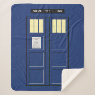 United Kingdom - Blue Police Public Call Box 1 Sherpa Blanket