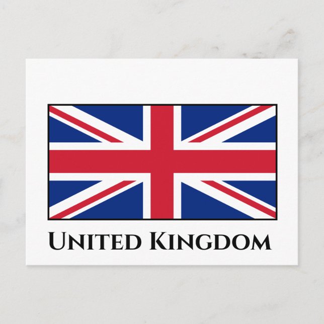 United Kingdom (British) Flag Postcard (Front)