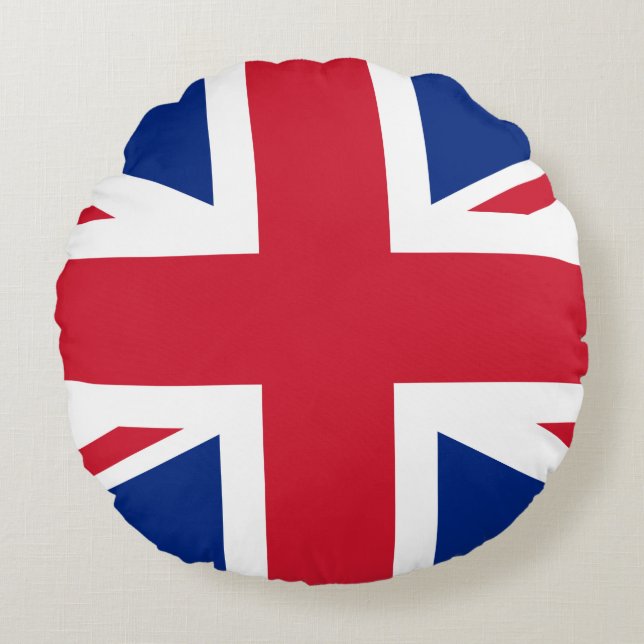 United Kingdom (British) Flag Round Pillow (Front)