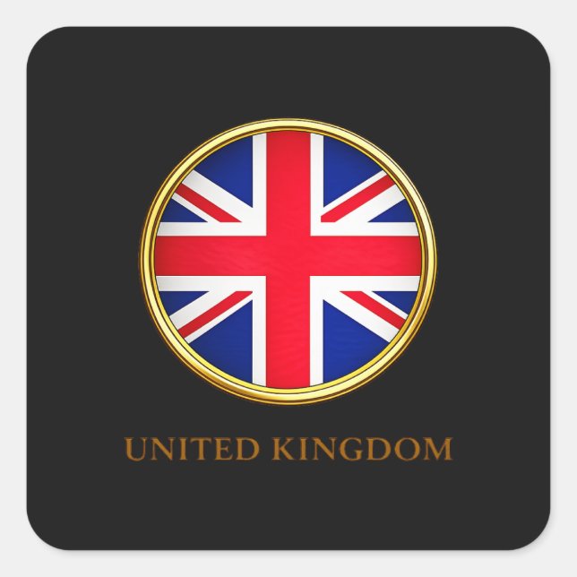 United Kingdom - British Flag Square Sticker (Front)
