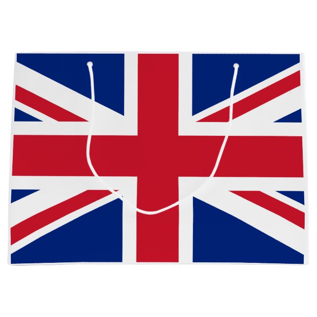 United Kingdom (British Flag) (Union Jack) (UK) GB Large Gift Bag (Front)
