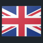 United Kingdom (British Flag) (Union Jack) (UK) GB Notepad<br><div class="desc">This design features the national flag of the United Kingdom, which is also known as the Union Jack. The flag is also known as the Royal Union Flag in Canada. It dates back to the early 17th century, when James I had inherited the English and Irish thrones, which allowed him...</div>