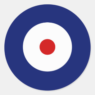 united kingdom British Roundy flag vintage symbol Classic Round Sticker