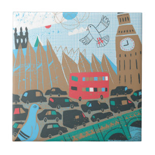 United Kingdom City Scene Tile