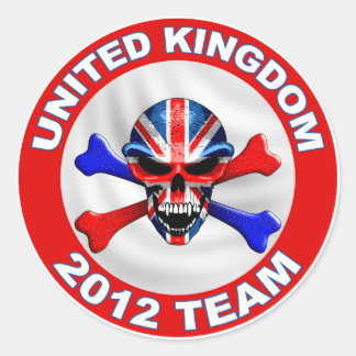 united kingdom classic round sticker