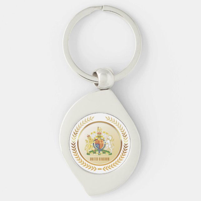 United Kingdom Coat Of Arms Keychain (Front)