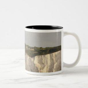 United Kingdom, Dover. The famous white cliffs Two-Tone Coffee Mug