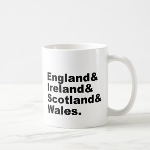 United Kingdom   England Ireland Scotland Wales Coffee Mug