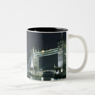 United Kingdom, England, London, Tower Bridge. Two-Tone Coffee Mug