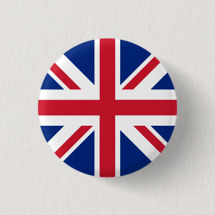 United Kingdom Flag 1 Inch Round Button