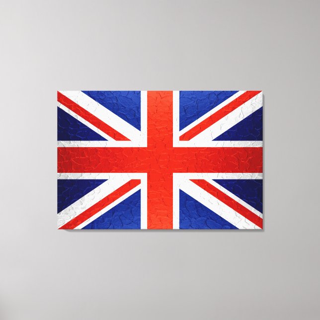 United Kingdom Flag 2 Canvas Print (Front)