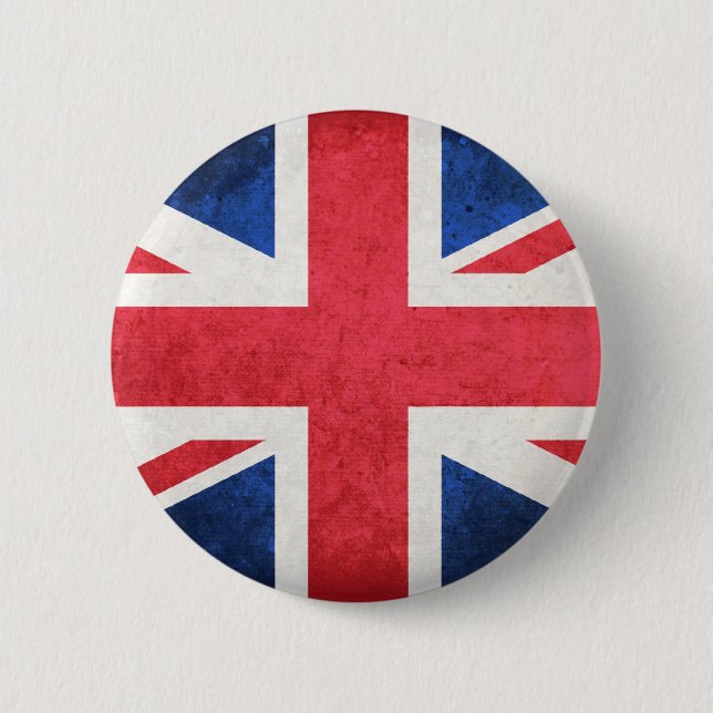 United Kingdom Flag 2 Inch Round Button (Front)