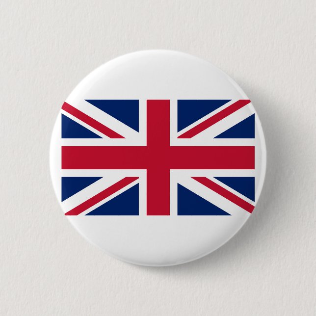 United Kingdom Flag 2 Inch Round Button (Front)