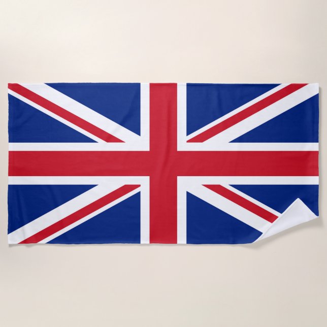 United Kingdom flag Beach Towel (Front)