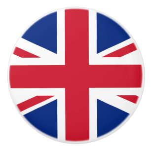 United Kingdom flag Ceramic Knob