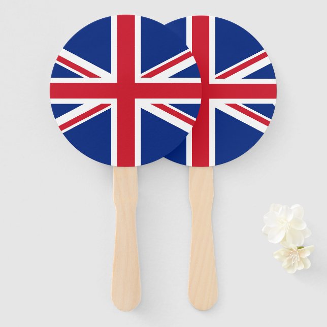 United Kingdom flag Hand Fan (Front and Back)