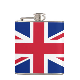 United Kingdom flag Hip Flask