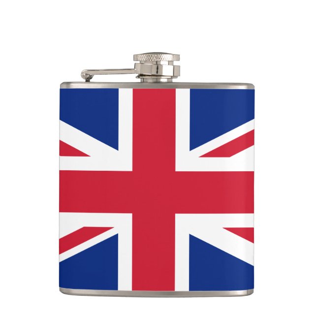 United Kingdom flag Hip Flask (Front)