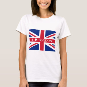 United Kingdom flag - I LOVE LONDON T-Shirt
