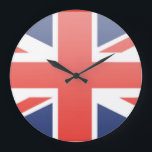 United Kingdom Flag Large Clock<br><div class="desc">support your heritage gifts</div>