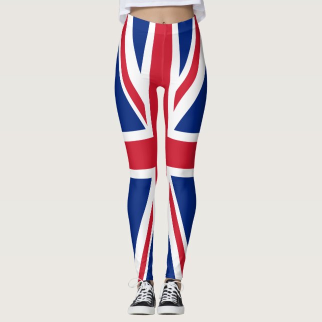 United Kingdom flag Leggings (Front)