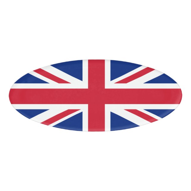 United Kingdom flag Name Tag (Front)