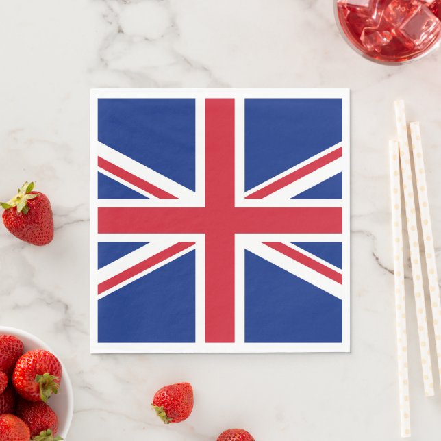 United Kingdom flag Napkin (Insitu)