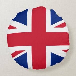United Kingdom flag Round Pillow