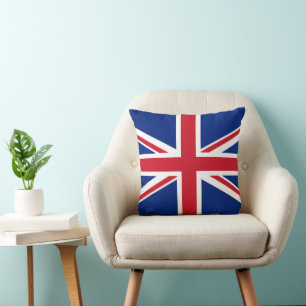 United Kingdom flag Throw Pillow