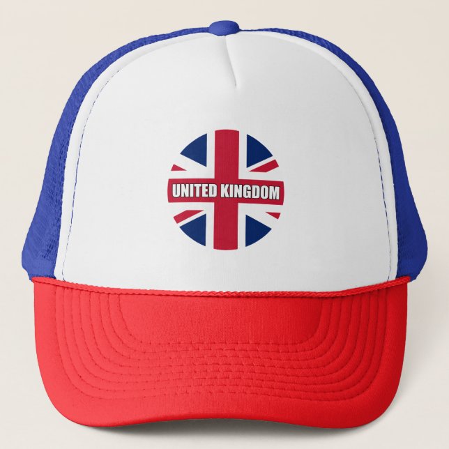 United Kingdom Flag Trucker Hat (Front)