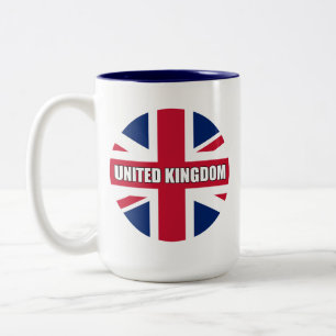 United Kingdom Flag Two-Tone Coffee Mug
