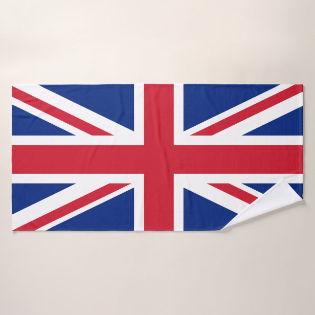 United Kingdom flag Union Jack Bath Towel (Bath Towel)