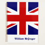 United Kingdom Flag / Union Jack Personalized Planner<br><div class="desc">NewParkLane - Personalized Planner, with the national flag of the United Kingdom; the Union Jack. Easy to customize in Zazzle with your own text for a personalized design. All text style, colours, sizes can be modified to fit your needs. Check out this collection for matching items. Do you have specific...</div>