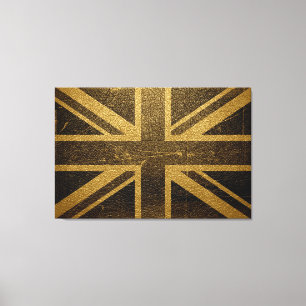 United Kingdom Flag Vintage #2 Canvas Print