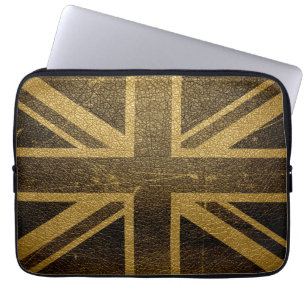 United Kingdom Flag Vintage #2 Laptop Sleeve
