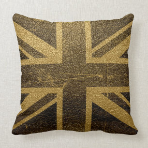 United Kingdom Flag Vintage #2 Throw Pillow