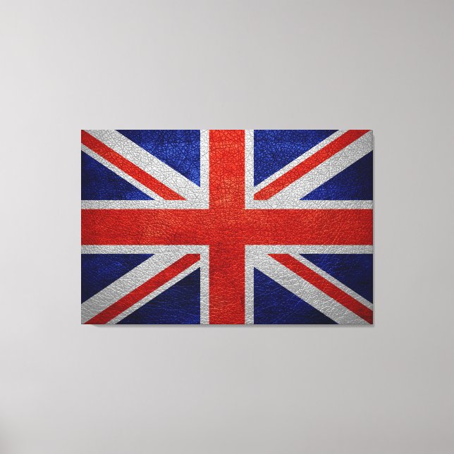 United Kingdom Flag Vintage Canvas Print (Front)