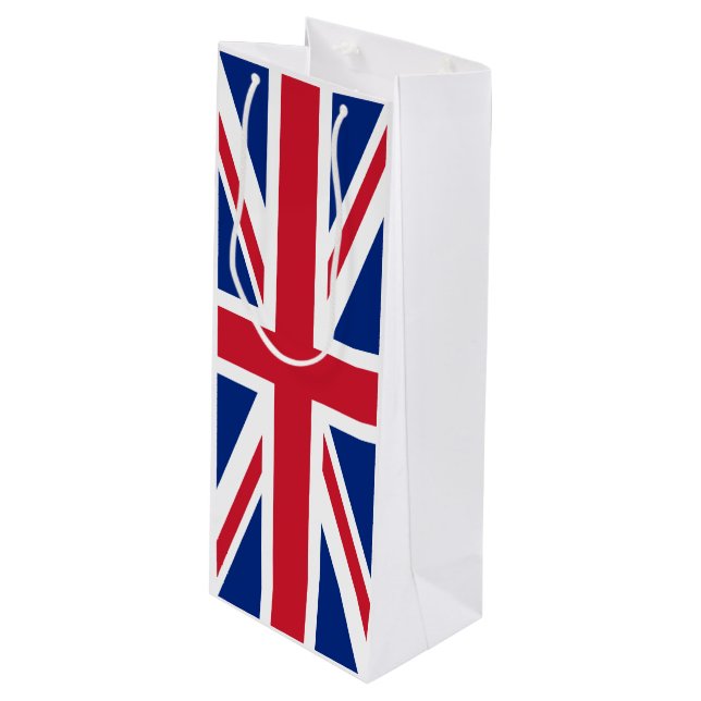 United Kingdom flag Wine Gift Bag (Front Angled)