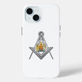 United Kingdom freemasonry sign iPhone 15 Case