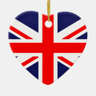 United Kingdom Great Britain UK national flag Ceramic Ornament