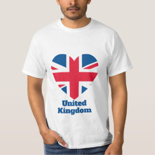 United Kingdom Heart Flag T-Shirt
