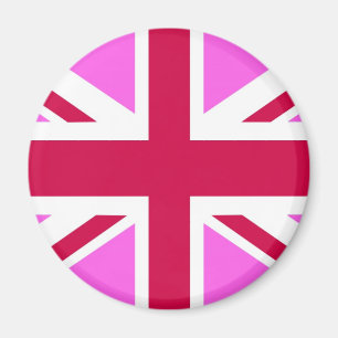 united kingdom pink flag gay proud great britain magnet