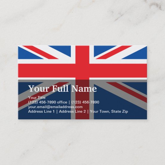 British Business Cards & Profile Cards | Zazzle CA