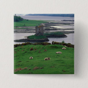 United Kingdom, Scotland, Isle of Skye, old 2 Inch Square Button