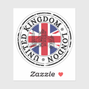 United Kingdom Seal Sticker Round Flag For Laptop 